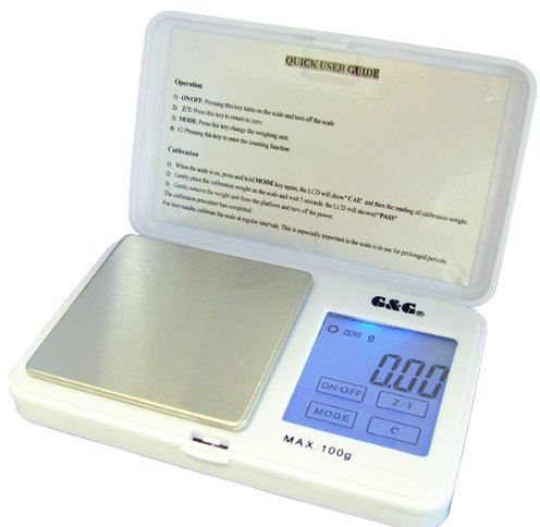 1000g/0,1g TS-Weiß Taschenwaage Feinwaage Digitalwaage Goldwaage Münzwaage G&G