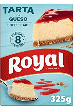 Royal Cheesecake, Tarta de Queso Sin Horno 8 Raciones, Pack 300 g