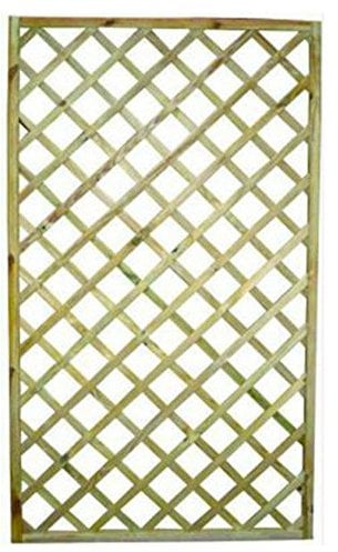 Lot de 4 panneaux treillis rectangulaires en bois 60 x 180 cm pour décoration extérieure