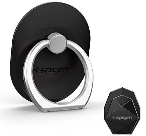 Spigen Style Ring Anneau de téléphone Portable Grip/Stand/Support pour Tous Les téléphones et tablettes - Noir