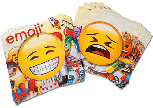 Happy People 15962 - Emoji Servietten, 33 x 33 cm, 20 Stück