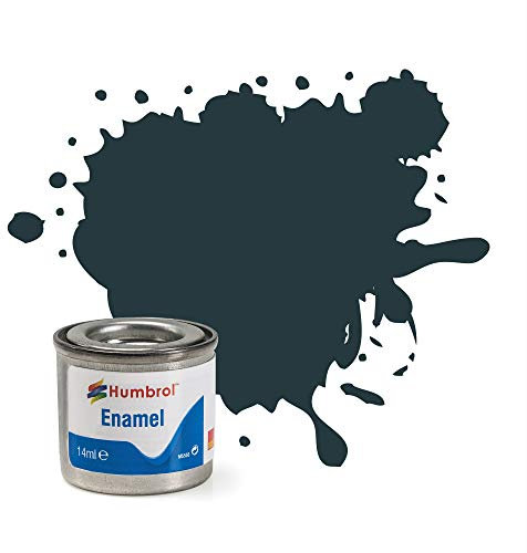 Humbrol Model Paint - AA0744 No 67 Tank Grey - Matt - Tinlet No 1(14ml), Enamel Paints for Models, Plastic, Metal, Wood, Glass, Ceramics and More, Enamel Touch Up Paint - Hobby Paint for Craft Kits