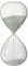 J-Line Sablier Decoratif Verre/Sable Blanc Medium