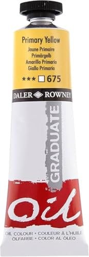 Daler-Rowney Graduate Oil Paint, Aluminium Tube, 6.76oz - 200 ml, Primary Yellow