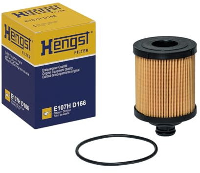 HENGST - Ölfilter E107H D166 - Öl-Filtereinsatz für KFZ | Hochwertiger Motorölfilter für KFZ mit Otto- oder Dieselmotor - Robuster Ölfilter mit hoher Schmutzaufnahmefähigkeit