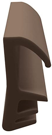 DIWARO. | Flügelfalzdichtung FF007 | braun | 5 Meter | Elastisch-PVC | Fensterdichtung für Holztüren und Holzfenster. Montage im Flügel oder im Blendrahmen - optimale Abdichtung