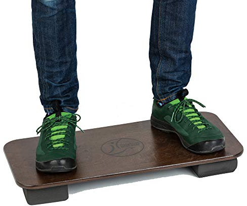 fitterfirst Active Büro Board – Ermüdungsmatte Alternative – vollständig Verstellbarer Balance Board für Stehpult