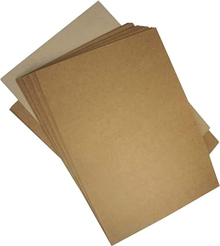 Netuno 100x Sand-Braun Kraftkarton DIN A4 210 x 297 mm 250g Natur-Karton Karten Natur Papier für Einladungen Retro Vintage zum Basteln Einladungskarten Hochzeit Geburtstag Weihnachten