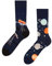 Dedoles Socken Unisex Damen Herren & Kinder Baumwolle viele lustige Designs 1 Paar Geschenk links rechts verschieden, Farbe Schwarz, Motiv Kosmos, Gr. 39-42