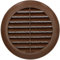 KOTARBAU® Griglia di aerazione 100 mm marrone flangia tonda 4 colori griglia a lamelle griglia di ventilazione raccordo per tubi