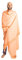 Om Shanti Crafts Meditations-Schal oder Meditationsdecke, Schal/Wickeltuch, Oversize-Schal/Stola. Groß. Unisex., lachsfarben