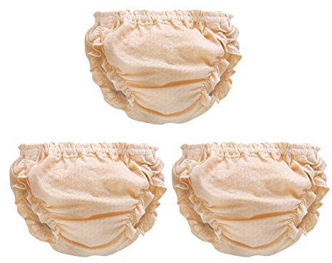 Yudesun Vêtements Bébé Culottes Slips - Fille Coton Enfant Garçon sous-vêtements Souple Pantalon Respirant Culottes Lot de 3 (0-3 Mois,Marron)