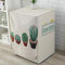 JRTILES Copertura Lavatrice per Esterno per Le Lavatrici&Asciugatrice Copri Lavatrice Crema Solare Anti-Ultravioletti Impermeabile Antipolvere Cactus 60X60X83Cm