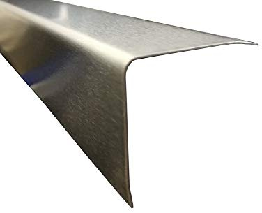 Edelstahl Eckleiste 150 cm Kantenschutz Metall V2A Eckleiste 3-fach gekantet (K240 geschliffen, 20x20x0,8 mm)