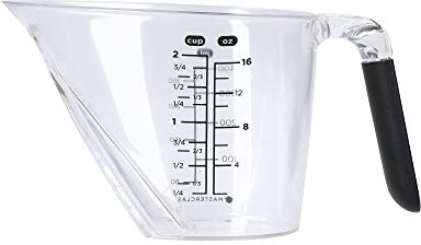 MasterClass - Pichet Doseur avec Poignée et Bec Verseur, Plastique Transparent sans BPA, 400 ml