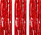 AILEXI 3er Pack Metallic Lametta Vorhänge Folie Fransen Schimmer Luftschlangen Vorhang Tür Fenster Dekoration für Geburtstag Hochzeitsfeier Lieferungen 3ft * 8ft - Laser Rot
