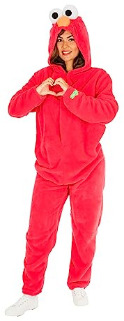 Rubie's Official Sesamstraße Elmo-Kostüm für Erwachsene, Größe Standard Halloween