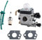 CYWVYNYT Carburateur Debroussailleuse pour Stihl FS38 FS45 FS46 FS55 FS74 FS75 FS80 FS85 HL45 HL75 HS70 HS74 Débroussailleuse Brosse Kit de pilote de carburant Kit bougie Emballage multiple