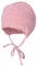 Sterntaler GOTS Beanie Ringel - Babymütze aus Singlejersey (Bio) gestreift - anschmiegsame Unisex Beanie Mütze zum Binden - Baby und Kinder Übergangsmütze, samtrosa, Größe 47