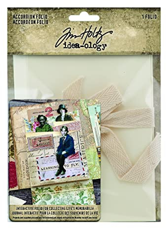 Tim Holtz TH94215 Akkordeon-Folie Basteln mit Papier, Weiß