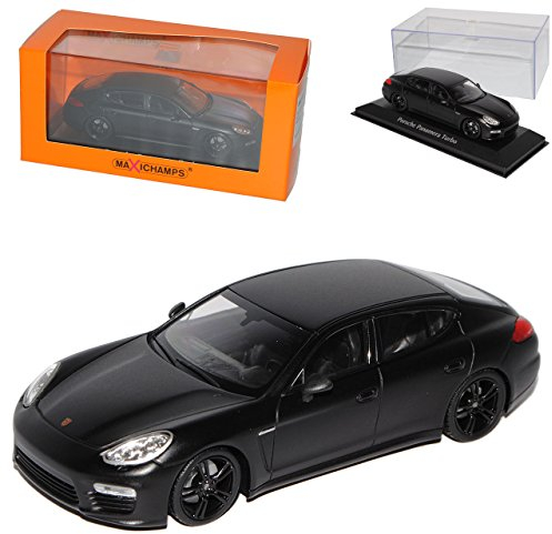 Porsche Panmera Turbo S Matt Schwarz 1. Generation 2009-2016 1/43 Minichamps Maxichamps Modell Auto