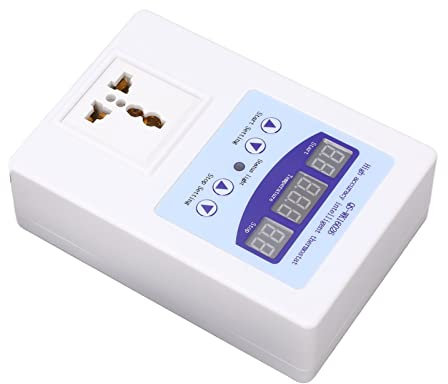 shuaiguo Temperature Controller, ABS Thermostat Small Error Value for Floor Heating for Fish Tank Pushbutton Switches (Color : White)