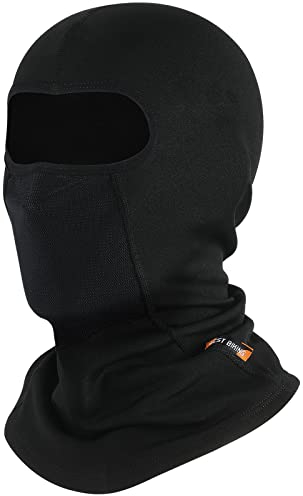 WEST BIKING Sturmhaube Motorrad Winter Herren Skimaske Winddichte Atmungsaktiv Warme Gesichtsmaske, Fahrrad Sturmmaske Balaclava Damen Motorrad Sturmhaube Winter Thermo Fleece Maske (A-Schwarz)