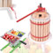 AufuN Obstpresse 18L Fruchtpresse Weinpresse Saftpresse Maischepresse + 7L Obstmühle Edelstahl Traubenmühle Maischemühle mit Handkurbel (18L Obstpresse + 7L Obstmühle)