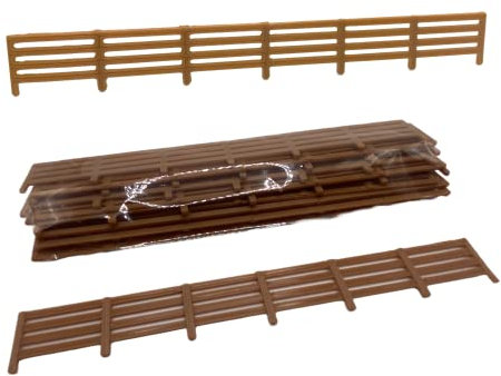 1:76 OO Gauge Fencing Scenery Miniature Modelling Panel Pack UK Model Railway - Brown