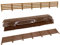 1:76 OO Gauge Fencing Scenery Miniature Modelling Panel Pack UK Model Railway - Brown