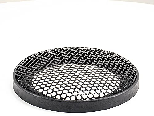 Ampire GCP100 10cm Lautsprechergitter/Grill mit Hexagon Waben Struktur | schwarz