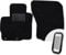 moto-MOLTICO Vorne Fußmatten Auto Velours Autoteppiche Schwarz Automatten Set 2-teilig passend für Mitsubishi Outlander III 2012-2022