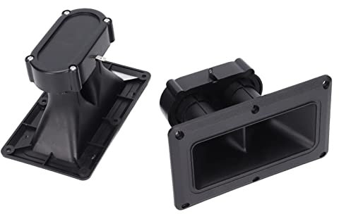 Horn-Hochtöner mit breiter Streuung, 2 Stück 75/150W Horn-Audio-Lautsprecher mit breiter Streuung, 98dB 3-20KHz Piezo-Hochtöner, Piezoelektrischer Keramik-Lautsprecher mit hoher Empfindlichkeit