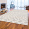 Teppich-Traum Wohnzimmerteppich Schlafzimmer Kinderzimmer Wartezimmer Creme weich modern Kurzflor Skandinavisches Rauten Muster Boho Style 240x340 cm