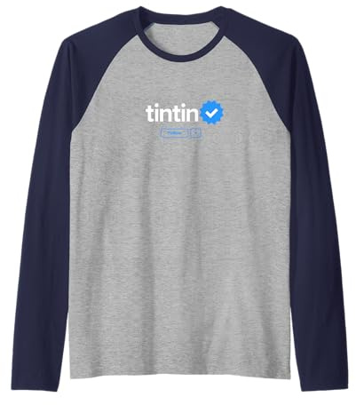 Tim und Struppi Vorname Verifiziertes Abzeichen Social Media Tim und Struppi Raglan