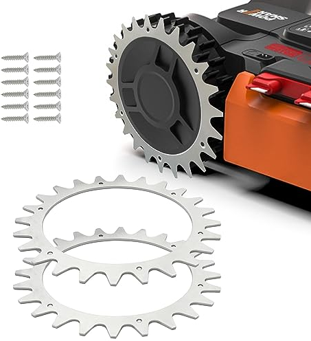 PowerWerk 3mm Edelstahl Mähroboter Spikes für Modell Worx S/M Traktionsverbesserung für Roboter-Rasenmäher Edelstahlschrauben Zubehör Off-Wheel-Räder