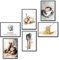 MJ-Graphics - 6er Poster Set Kaffee Brot Essen modern Küche & Esszimmer | 6x Din A4 | Küchendeko Wandbilder Wanddeko Bilder ohne Bilderrahmen