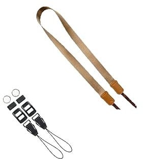 Camera Strap Nylon Brown Neck Strap Shoulder Strap with Quick Release Clip Buckle For Fujifilm X-S20 Mirrorless Digital Camera