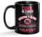 Tassendruck Schwarze Tasse für Sekretärin mit Name - Cool bleiben und Name rufen - Geschenk für Kollegin zum Geburtstag | Personalisierte Geschenke, Keramik Schwarz, 300 ml