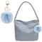 LQSCJS Umhängetasche Damen Handtasche, Umhängetasche Tasche, y2k Shoulder Bag, 90er Jahre Umhängetasche Damen, Handtasche Vintage für Frauen Dating Reisen Party Einkaufe (Blau-2)
