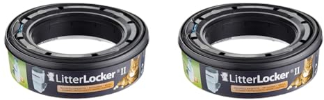 1 Recharge Ronde Compatible avec la Poubelle LitterLocker II et la Poubelle LitterLocker Design (Lot de 2)