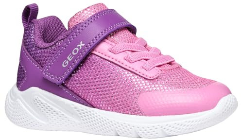 Geox B SPRINTYE Girl A, Scarpe da Ginnastica Bimba 0-24, Rosa, 21 EU