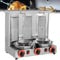 DPLXFPP Máquina Vertical De Kebab Doner Kebab A Gas, Cocina De Kebab De Encimera, Máquina para Hornear Asador Giratorio, Asador Vertical De Gas Doner Kebab Gyro Grill,Silver-L