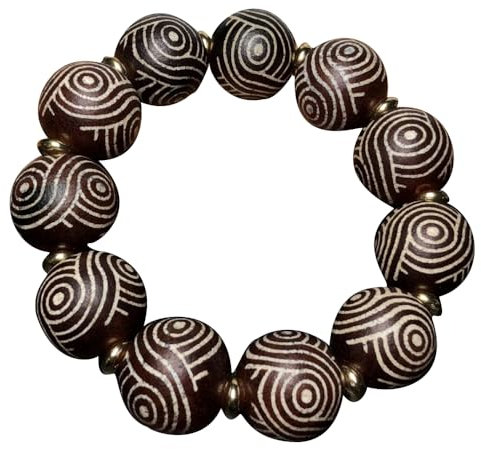 YHDONE Tibetisches Dzi-Armband aus natürlichem Achat, altes Material, hoher Ölzellstoff, rotes Fleisch, runde Dzi-Perlenschnur, Armband (mit Zertifikat) für Männer und Frauen, Jade-Armbänder für