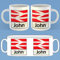 Generic Personalised 11oz White Ceramic Mug - Railway Mug, 330ml