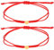 2 Stück Rotes Armband Damen Geflochtenes Glücksarmband Gold Herz Schutz Armband Verstellbares Geflochtenes Armband Freundschaftsarmband für Männer Frauen Paare
