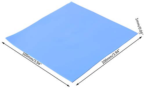 Yjcnelcr 1 Blatt 100 mm x 100 mm x 1 mm Wärmeleitpad GPU CPU Kühlkörper Kühlkörper Kühlkörper Halterung Pin CPU Kühlsystem Kühlsystem Kühler Memory Wärmeableitung Pad Festplatte Wärmelüfter Push