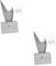 HOMSFOU 2sets Extension Ladder Stabilizer Aluminum Ladder Part Telescopic Accessories Rhino Clamps 3pcs*2