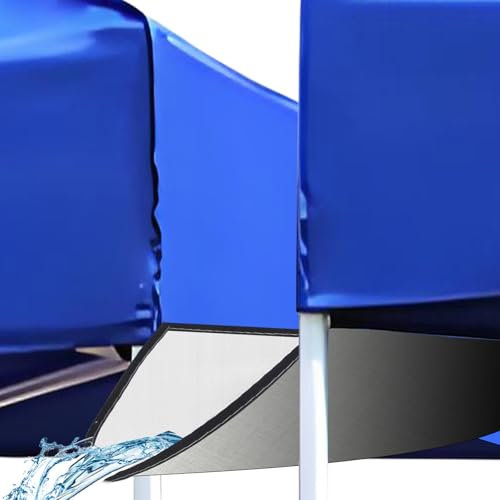 2 Stück 3 m Baldachin Regenrinne für Pop-Up-Baldachin, PE-Überdachung, Regenrinne, Zelt, Entwässerungszubehör mit 22 Kugelspannern, für Sommer, Outdoor-Events, Party, Schlappen-Design, Weiß