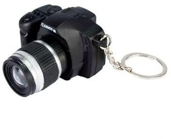 Gowxs Camera Keychain With Sound, Key Ring Decor Bag Wallet Pendant, Mini Camera Design Keychain Cute Novelty Ring Child Toy Kids Key Chain Pendant Creative Gift Key Keyrings, Keychains and Charms